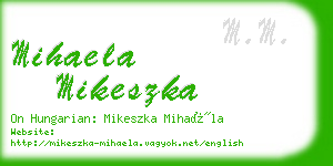 mihaela mikeszka business card